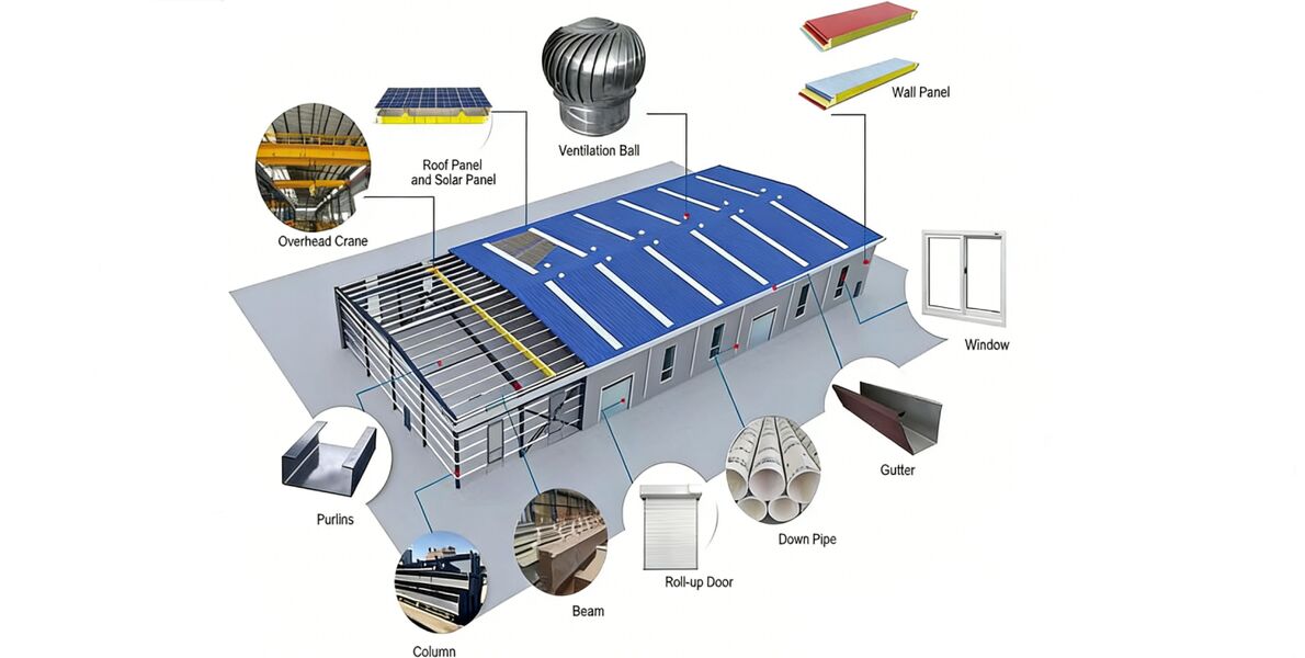 Prefabrik Çelik Depo