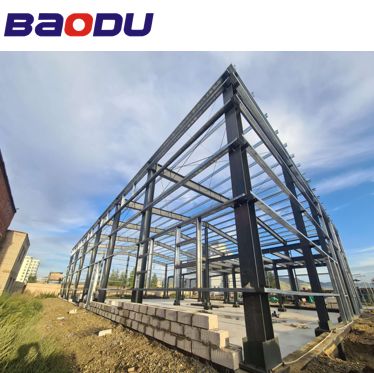 Sıcak Dip Galvanizing Modüler Çelik Depolama Su geçirmezlik Dayanıklılık için tasarlanmış Endüstriyel Prefab Konut Ticari Çelik Yapısı Prefabrik Okul Binası