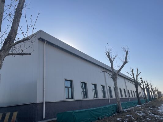Yanmaz Panel Seçeneği ile Yüksek Mukavemetli H-Kiriş Çelik Yapı Atölyesi Prefabrik Endüstriyel Metal Bina